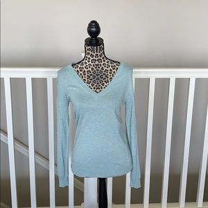 Light Blue V-Neck Sweater